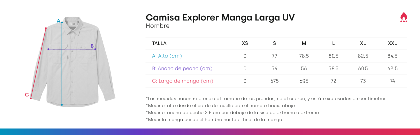 Guía de tallas
