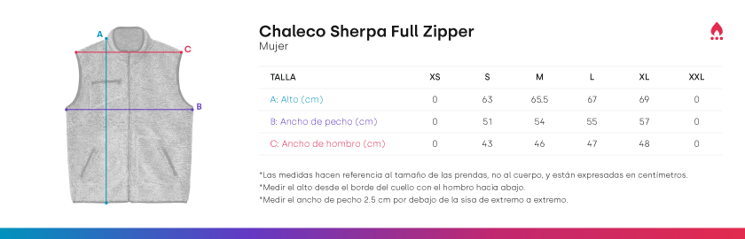 Guía de tallas